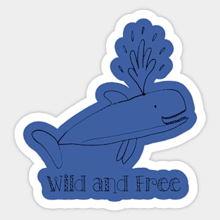 Wild and Free Sticker